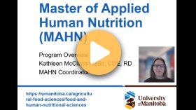 Master of Applied Human Nutrition