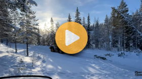 Opening an unplowed winter road