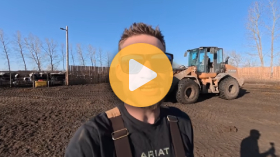 Working on a Sask. dairy farm