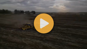 Seeding wheat in Alberta