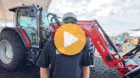 A new Massey Ferguson tractor