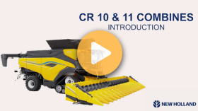 New Holland combine walkaround