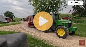 Chopping Hay On A Small Dairy Farm