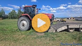 Saying bye to a tractor