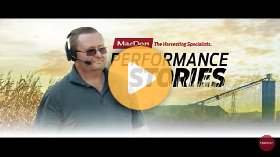 Harvesting with MacDon equipment