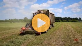 Vintage hay forage harvesting
