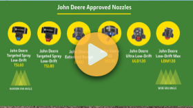 Selecting nozzles for See & Spray