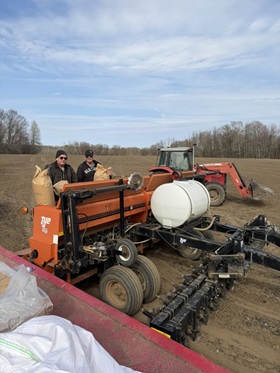 The Grenville Federation of Agriculture—a county‑level farm organization in Eastern Ontario that runs a long‑standing charitable crop initiative for local food banks—has a 200 acre food bank project running on donated seed, fertilizer, crop protection chemicals, and iron (vehicle equipment).