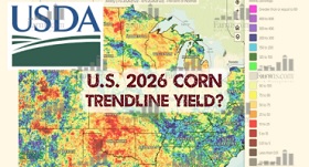 2026 US corn trendline yield