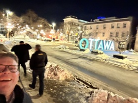 Greg Barlow, Grain Farmer of Ontario Distric 6 Director, in Ottawa to eventually meet with MPs about—what else—growing grain.