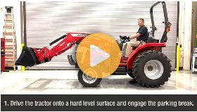 How to remove FL2407 loader on MF tractor
