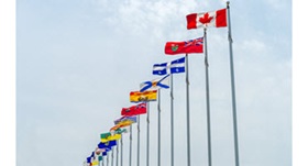 The flags of Canada