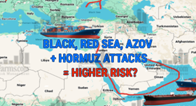 Strait of Hormuz + Dry Weather graphic