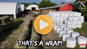 First field of first-cut hay wrapped!