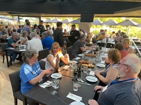 Day 1 dinner of the Progressive Dairy Operators 2026 tour to South America
