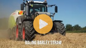 2025 barley straw baling | Fendt Vario 828