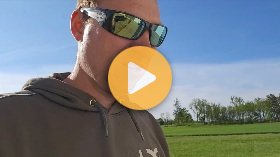 Spraying corn herbicide