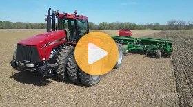 Are triple tires better than tracks? Planting oats with Case IH STX375 tractor