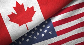 Canada-US flags